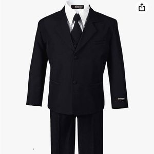 Boys Size 7 Black Formal Suit